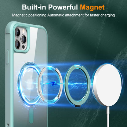 For iPhone 13 Pro Max / 12 Pro Max MagSafe Magnetic Rotating Holder Phone Case(Lake Blue) - iPhone 13 Pro Max Cases by buy2fix | Online Shopping UK | buy2fix