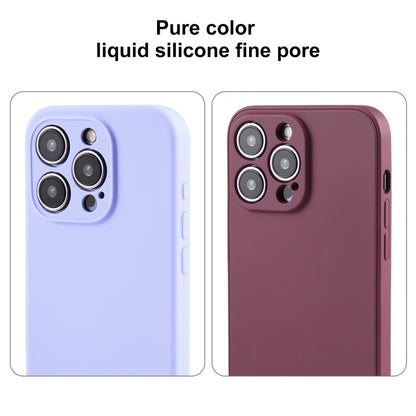 For iPhone 13 Pro Pure Color Liquid Silicone Fine Pore Phone Case(Pine Needle Green) - iPhone 13 Pro Cases by buy2fix | Online Shopping UK | buy2fix