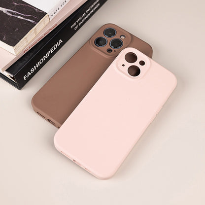 For iPhone 15 Plus Pure Color Liquid Silicone Fine Pore Phone Case(Light Purple) - iPhone 15 Plus Cases by buy2fix | Online Shopping UK | buy2fix