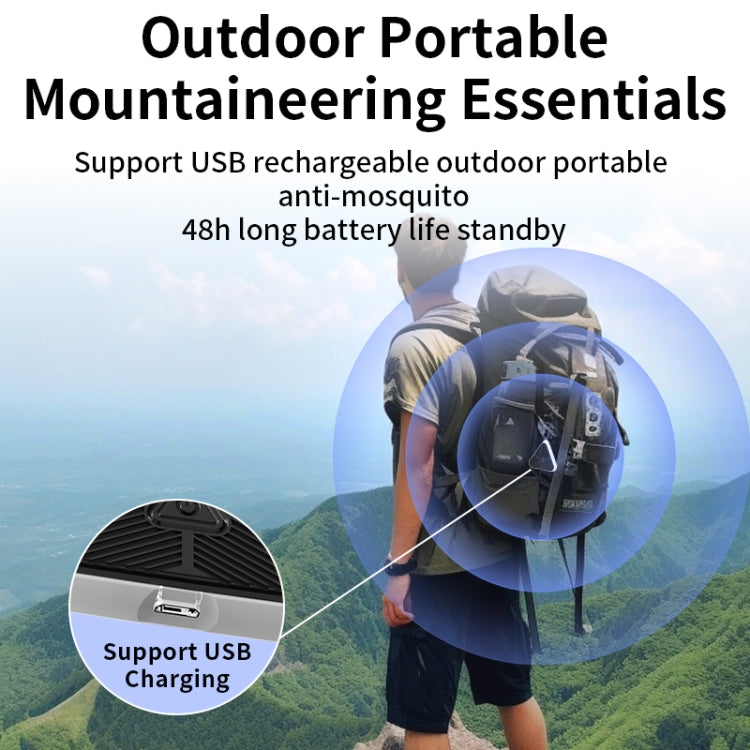 709 Outdoor Camping Ultrasonic Portable Mosquito Repeller(Black) - Outdoor Insect Repellent by buy2fix | Online Shopping UK | buy2fix