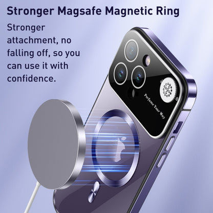 For iPhone 13 Aromatherapy MagSafe Magnetic Phone Case(Dark Purple) - iPhone 13 Cases by buy2fix | Online Shopping UK | buy2fix