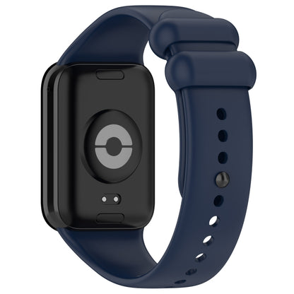 For Xiaomi Mi Band 8 Pro Solid Color Black Buckle Silicone Watch Band(Midnight Blue) - Watch Bands by buy2fix | Online Shopping UK | buy2fix