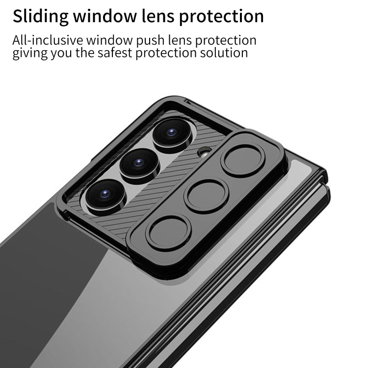 For Samsung Galaxy Z Fold5 GKK Integrated Push Lens Window PC Phone Case(Silver) - Galaxy Z Fold5 Cases by GKK | Online Shopping UK | buy2fix