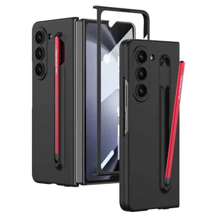 For Samsung Galaxy Z Fold5 5G GKK Integrated Ultra-thin PC Phone Case with Pen Slots, No Include Pen(Black+Red) - Galaxy Z Fold5 Cases by GKK | Online Shopping UK | buy2fix