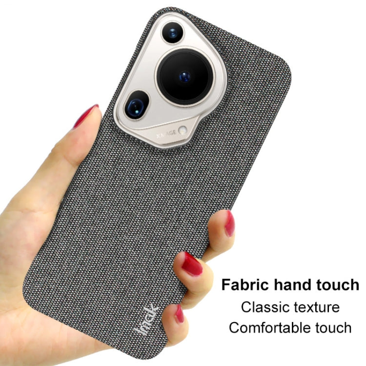 For Huawei Pura 70 Ultra imak Ruiyi Series Cloth Texture PU + PC Phone Case(Dark Grey) - Huawei Cases by imak | Online Shopping UK | buy2fix