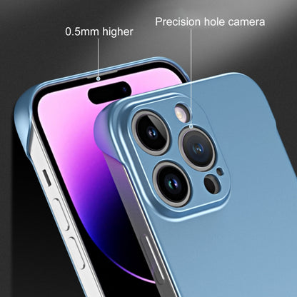 For iPhone 11 Pro Max Frameless Metallic Paint Hybrid PC Phone Case(Space Silver) - iPhone 11 Pro Max Cases by buy2fix | Online Shopping UK | buy2fix