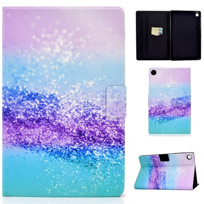 For Samsung Galaxy Tab A9+ Electric Pressed Colored Drawing Leather Tablet Case with Sleep / Wake-up Function(Color Sand) - Galaxy Tab A9+ by buy2fix | Online Shopping UK | buy2fix