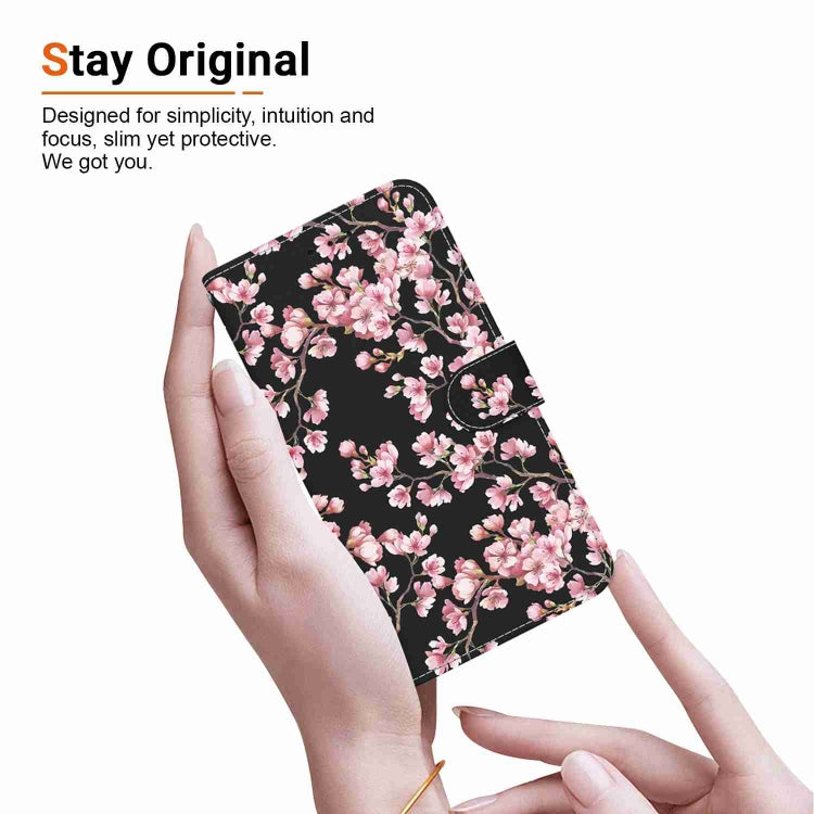 For Xiaomi 13 Lite / Civi 2 Crystal Texture Colored Drawing Leather Phone Case(Plum Bossom) - 13 Lite Cases by buy2fix | Online Shopping UK | buy2fix