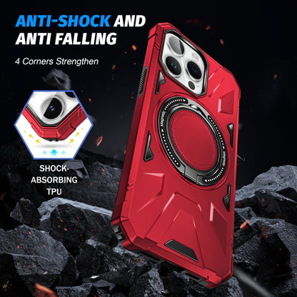 For iPhone 14/13 MagSafe Magnetic Shockproof Phone Case with Ring Holder(Red) - iPhone 14 Cases by buy2fix | Online Shopping UK | buy2fix