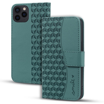 For iPhone 16 Pro Business Diamond Buckle Leather Phone Case with Lanyard(Green) - iPhone 16 Pro Cases by buy2fix | Online Shopping UK | buy2fix