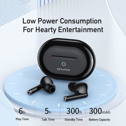awei T61 Noise Reduction Dual Mic TWS Bluetooth Earbuds(Mint Green) - TWS Earphone by awei | Online Shopping UK | buy2fix
