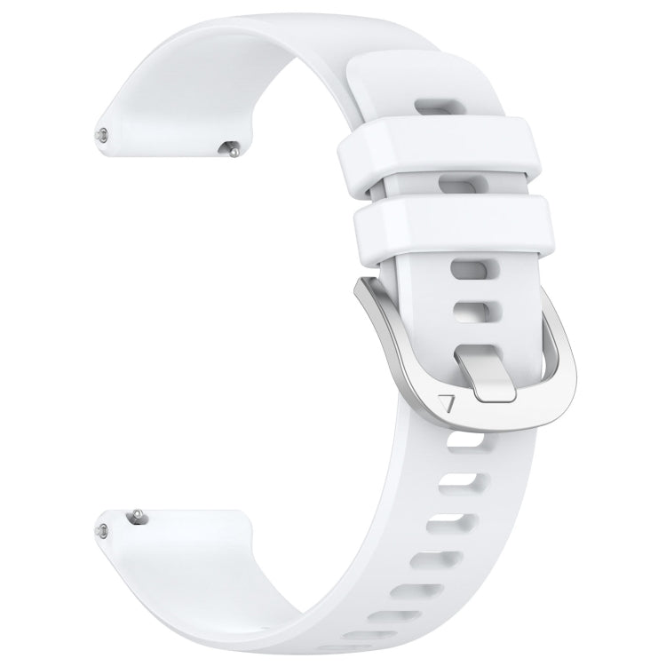 For Garmin vivoactive 5 / Active 5 20mm Silicone Watch Band(White) - Watch Bands by buy2fix | Online Shopping UK | buy2fix