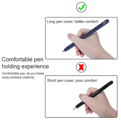 For Huawei M-pencil Stylus Touch Pen Integrated Non-slip Silicone Protective Cover(Light Purple) - Pencil Accessories by buy2fix | Online Shopping UK | buy2fix