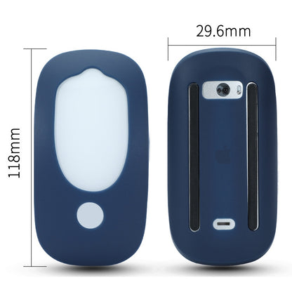 For Apple Magic Mouse 1 / 2 Mouse Silicone Protective Case(Gray Blue) - Protective Bags by buy2fix | Online Shopping UK | buy2fix