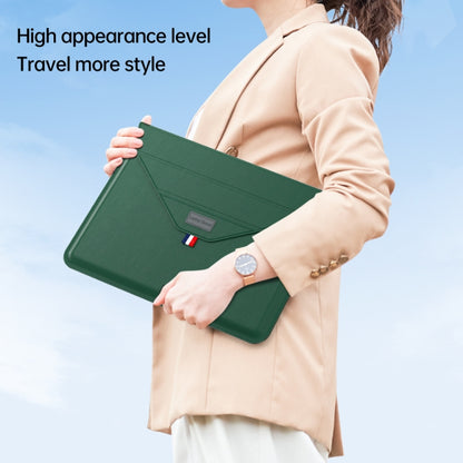 For 13/14 inch Envelope Holder Laptop Sleeve Bag(Dark Green) - 14.1 inch by buy2fix | Online Shopping UK | buy2fix