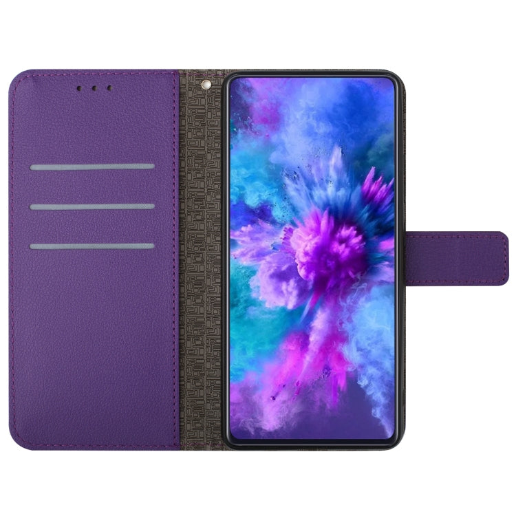 For Motorola Moto G Power 5G 2024 Rhombic Grid Texture Leather Phone Case(Purple) - Motorola Cases by buy2fix | Online Shopping UK | buy2fix