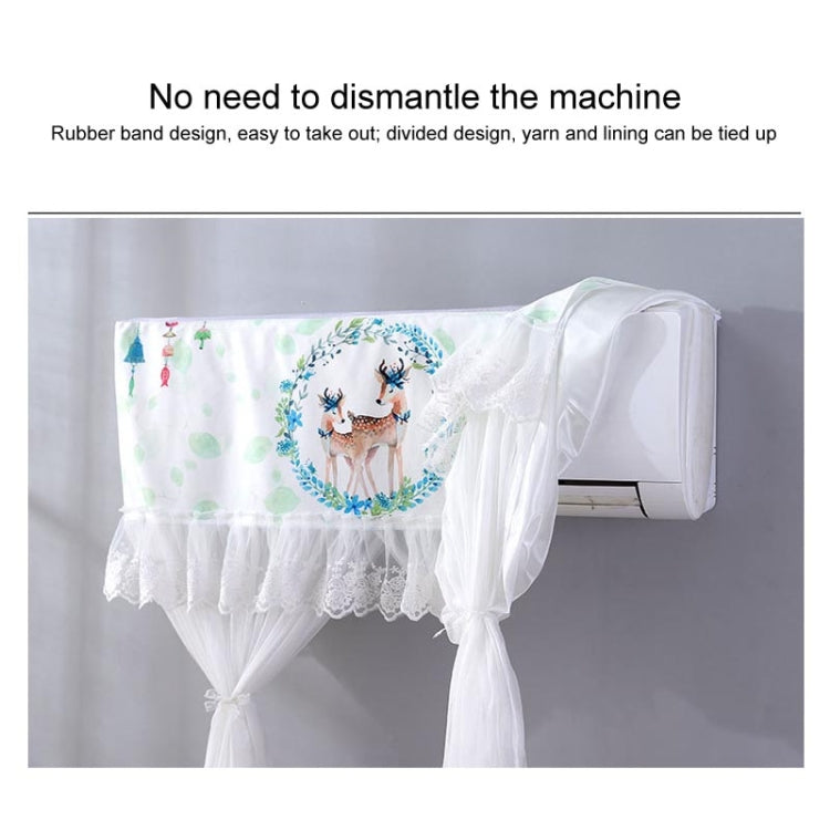 Do Not Take Dust-proof And Anti Direct Blowing Simple Wind Hanging Machine Air Conditioner Moon Cover, Size:Width 80 × Thickness 20 × Height 90cm(Striped Deer) - Dust Covers by buy2fix | Online Shopping UK | buy2fix