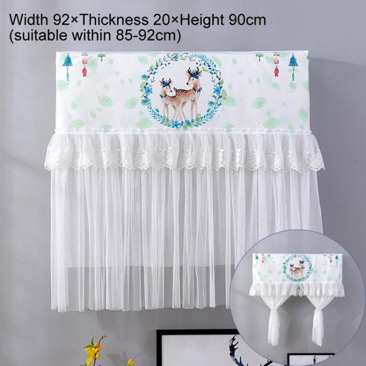 Do Not Take Dust-proof And Anti Direct Blowing Simple Wind Hanging Machine Air Conditioner Moon Cover, Size:Width 92 × Thickness 20 × Height 90cm(Garland Deer) - Dust Covers by buy2fix | Online Shopping UK | buy2fix