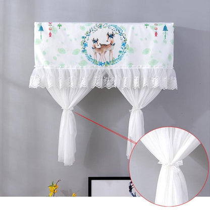 Do Not Take Dust-proof And Anti Direct Blowing Simple Wind Hanging Machine Air Conditioner Moon Cover, Size:Width 92 × Thickness 20 × Height 90cm(Striped Flamingo) - Dust Covers by buy2fix | Online Shopping UK | buy2fix