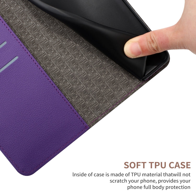 For Xiaomi Redmi A3 Rhombic Grid Texture Leather Phone Case(Purple) - Xiaomi Cases by buy2fix | Online Shopping UK | buy2fix