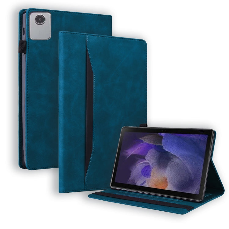 For Lenovo Tab M11 / Xiaoxin Pad 11 2024 Business Shockproof Horizontal Flip Leather Tablet Case(Blue) - Lenovo by buy2fix | Online Shopping UK | buy2fix