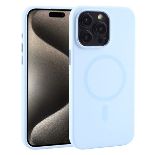 For iPhone 15 Pro Max Mutural Karen Series Liquid Silicone Magsafe Phone Case(Sky Blue) - iPhone 15 Pro Max Cases by Mutural | Online Shopping UK | buy2fix