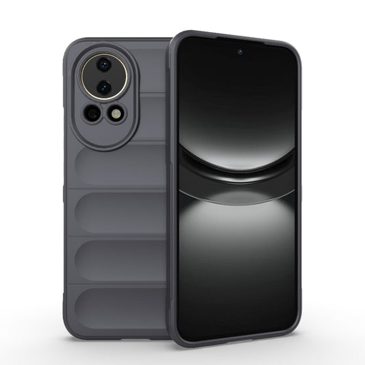 For Huawei nova 12 5G Magic Shield TPU + Flannel Phone Case(Dark Grey) - Huawei Cases by buy2fix | Online Shopping UK | buy2fix