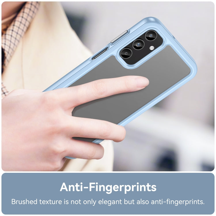 For Samsung Galaxy A15 Colorful Series Acrylic Hybrid TPU Phone Case(Blue) - Galaxy Phone Cases by buy2fix | Online Shopping UK | buy2fix