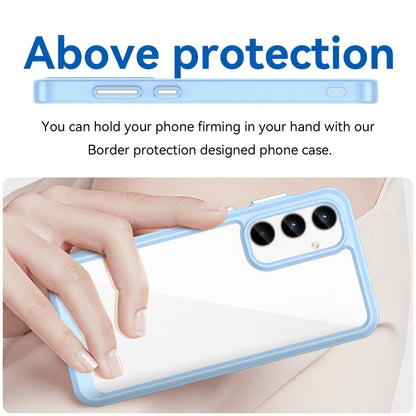 For Samsung Galaxy A55 Colorful Series Acrylic Hybrid TPU Phone Case(Blue) - Galaxy Phone Cases by buy2fix | Online Shopping UK | buy2fix