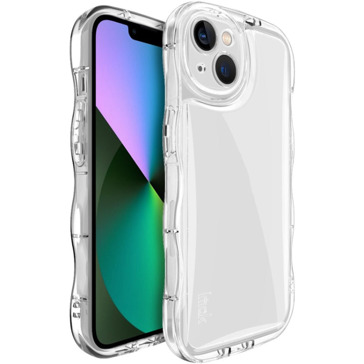 For iPhone 14 IMAK Wave Bubble Soft Shockproof Phone Case(Transparent) - iPhone 14 Cases by imak | Online Shopping UK | buy2fix