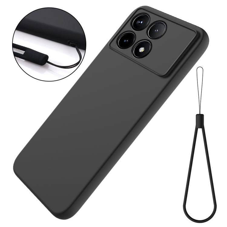 For Xiaomi Redmi K70/K70 Pro Solid Color Liquid Silicone Dropproof Full Coverage Phone Case(Black) - K70 Pro Cases by buy2fix | Online Shopping UK | buy2fix