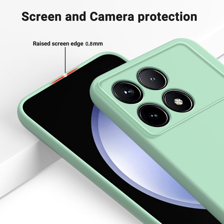 For Xiaomi Redmi K70/K70 Pro Solid Color Liquid Silicone Dropproof Full Coverage Phone Case(Green) - K70 Pro Cases by buy2fix | Online Shopping UK | buy2fix