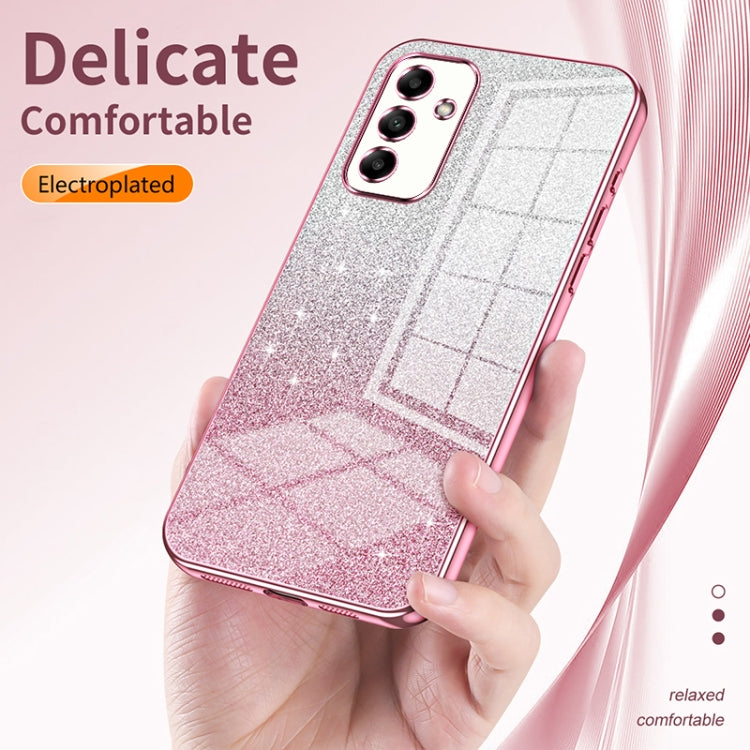 For Samsung Galaxy C55 Gradient Glitter Powder Electroplated Phone Case(Pink) - Galaxy Phone Cases by buy2fix | Online Shopping UK | buy2fix