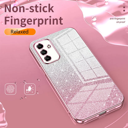 For Samsung Galaxy A82 5G Gradient Glitter Powder Electroplated Phone Case(Pink) - Galaxy Phone Cases by buy2fix | Online Shopping UK | buy2fix