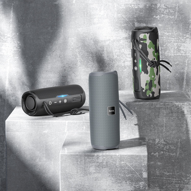 hoco HC16 Vocal Outdoor Bluetooth 5.3 Speaker Support TF Card / AUX / FM(Camouflage) - Desktop Speaker by hoco | Online Shopping UK | buy2fix