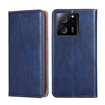 For Xiaomi Redmi K60 Ultra Gloss Oil Solid Color Magnetic Leather Phone Case(Blue) - Redmi K60 Ultra Cases by buy2fix | Online Shopping UK | buy2fix