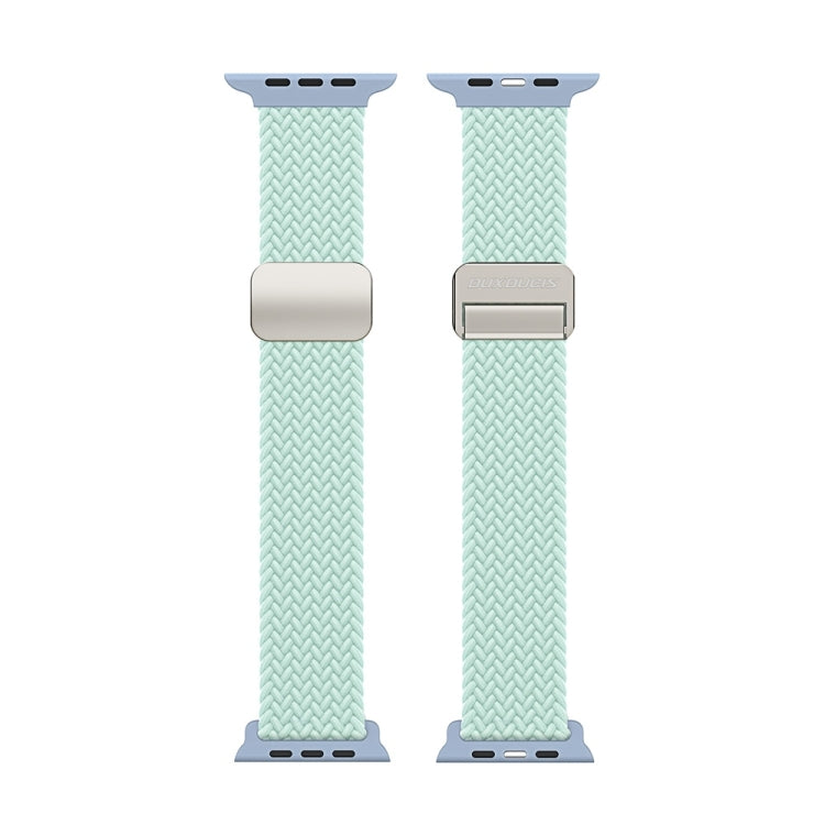 For Apple Watch Series 6 40mm DUX DUCIS Mixture Pro Series Magnetic Buckle Nylon Braid Watch Band(Light Mint) - Watch Bands by DUX DUCIS | Online Shopping UK | buy2fix