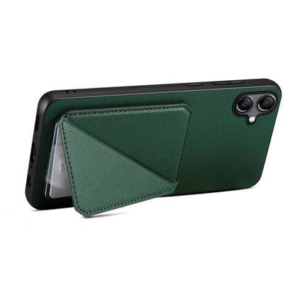 For Samsung Galaxy A54 5G Denior Imitation Calf Leather Back Phone Case with Holder(Green) - Galaxy Phone Cases by Denior | Online Shopping UK | buy2fix