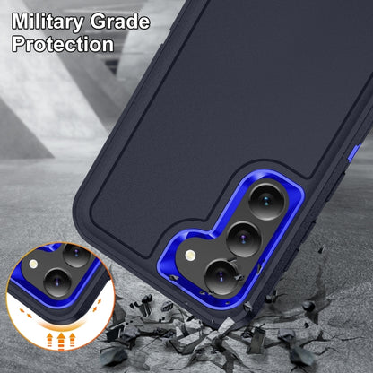 For Samsung Galaxy S24 5G / S25 5G Life Waterproof Rugged Phone Case(Dark Blue + Royal Blue) - Galaxy S24 5G Cases by buy2fix | Online Shopping UK | buy2fix