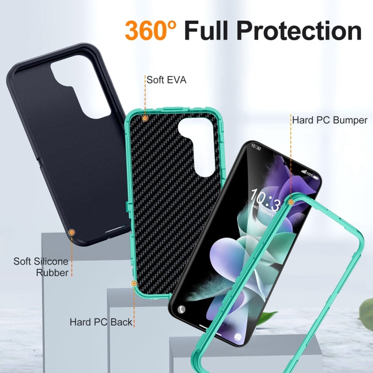 For Samsung Galaxy S24 5G / S25 5G Life Waterproof Rugged Phone Case(Dark Blue + Light Blue) - Galaxy S24 5G Cases by buy2fix | Online Shopping UK | buy2fix