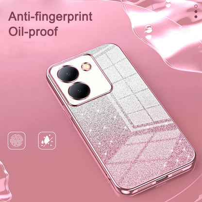 For vivo iQOO Z9x Gradient Glitter Powder Electroplated Phone Case(Purple) - vivo Cases by buy2fix | Online Shopping UK | buy2fix