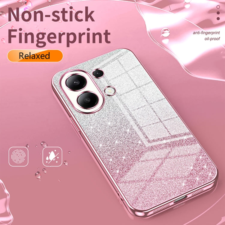 For Xiaomi Redmi K50 Ultra / Xiaomi 12T Gradient Glitter Powder Electroplated Phone Case(Transparent) - Xiaomi Cases by buy2fix | Online Shopping UK | buy2fix