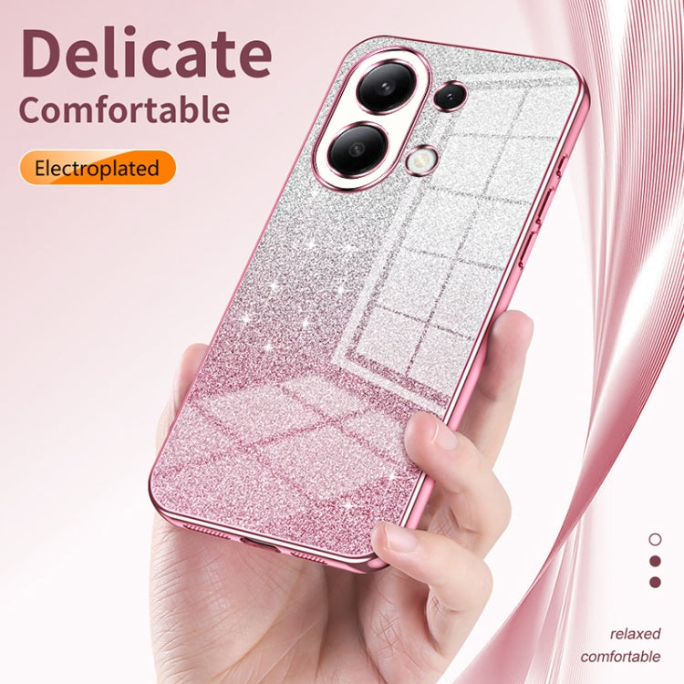 For Xiaomi Redmi Note 11 Global / Note 11S Gradient Glitter Powder Electroplated Phone Case(Gold) - Xiaomi Cases by buy2fix | Online Shopping UK | buy2fix