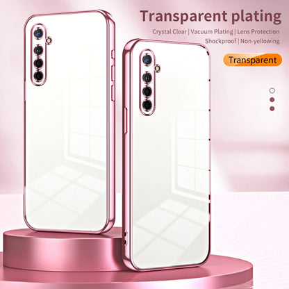 For OPPO K5 / Realme XT/XT 730G Transparent Plating Fine Hole Phone Case(Transparent) - OPPO Cases by buy2fix | Online Shopping UK | buy2fix