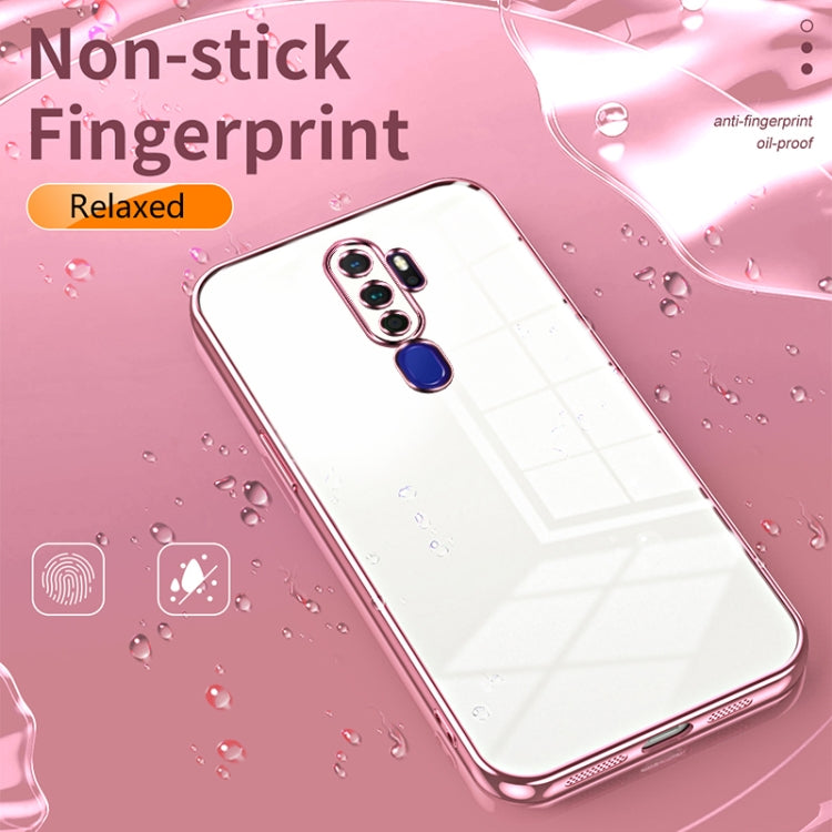 For OPPO A11x / A9 2020 Transparent Plating Fine Hole Phone Case(Transparent) - OPPO Cases by buy2fix | Online Shopping UK | buy2fix
