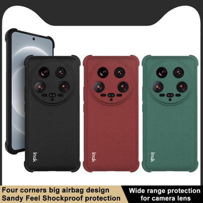 For Xiaomi 14 Ultra 5G imak Shockproof Airbag TPU Phone Case(Matte Black) - 14 Ultra Cases by imak | Online Shopping UK | buy2fix