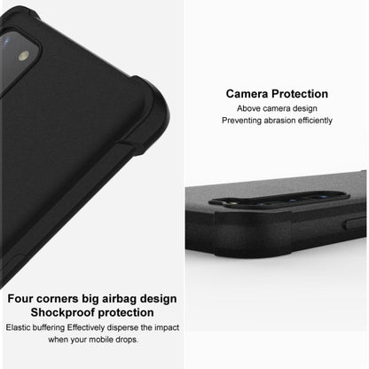 For Xiaomi Redmi A3 4G imak Shockproof Airbag TPU Phone Case(Matte Black) - Xiaomi Cases by imak | Online Shopping UK | buy2fix