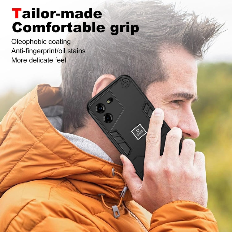 For Tecno Pova 5 2 in 1 Shockproof Phone Case(Black) - Tecno Cases by buy2fix | Online Shopping UK | buy2fix