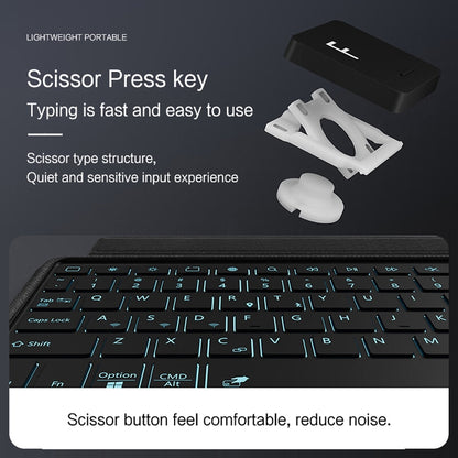 For Samsung Galaxy Tab S9 / S9 FE YJ-S9 Split Bluetooth Keyboard Leather Tablet Case - Samsung Keyboard by buy2fix | Online Shopping UK | buy2fix