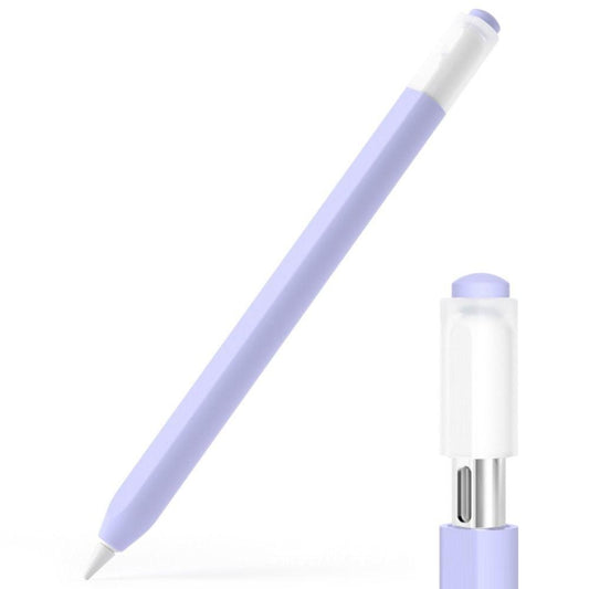 For Apple Pencil (USB-C) Jelly Silicone Stylus Pen Protective Cover(Purple) - Pencil Accessories by buy2fix | Online Shopping UK | buy2fix